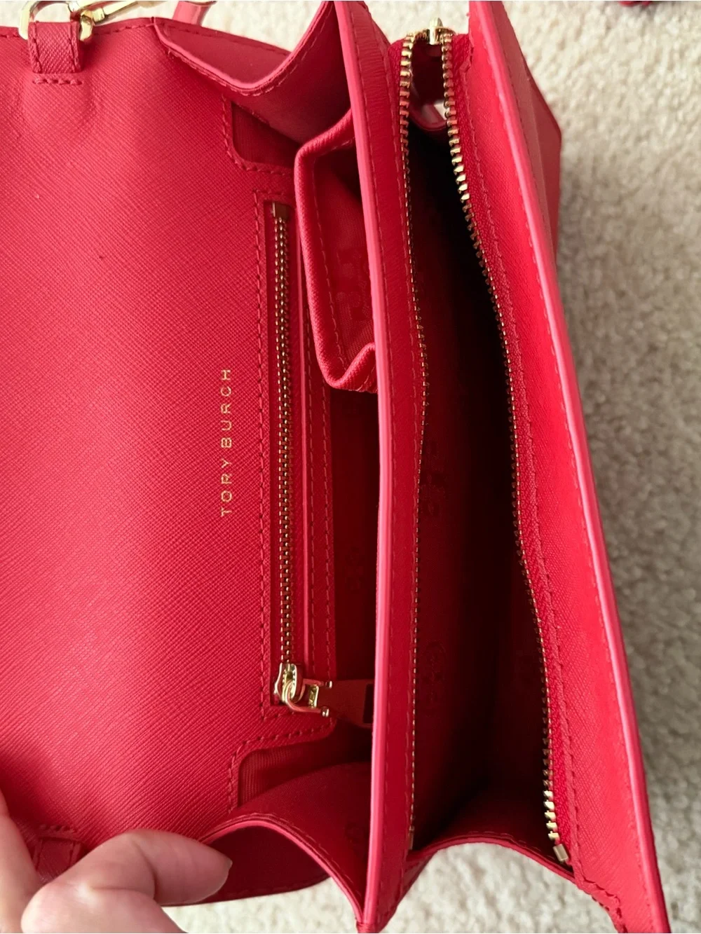 Tory Burch Crossbody Bag with Matching Card Wallet